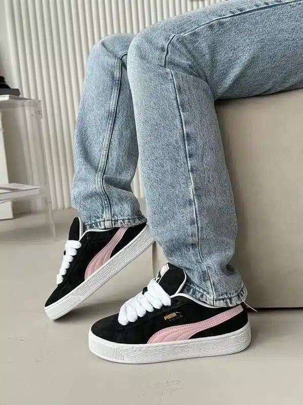 Suede Siyah Pembe