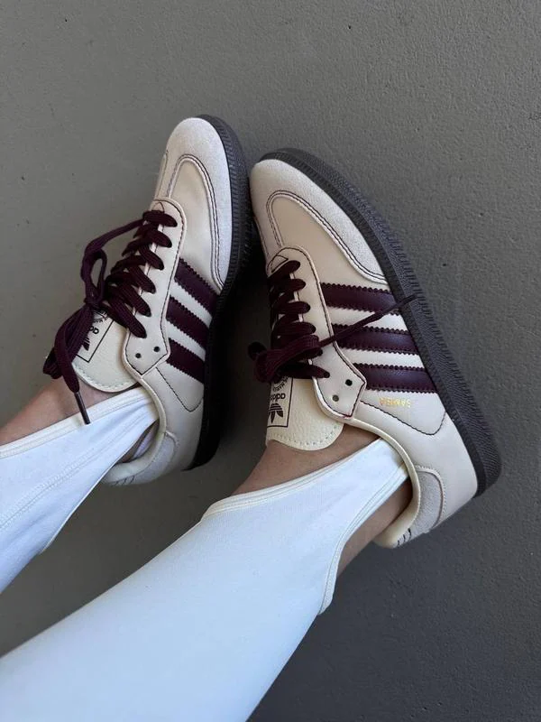 Adidas Samba Bej Bordo 6