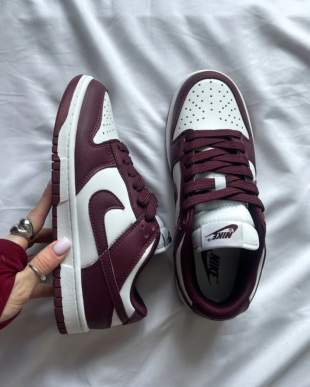 Nike Dunk Bordo-Beyaz