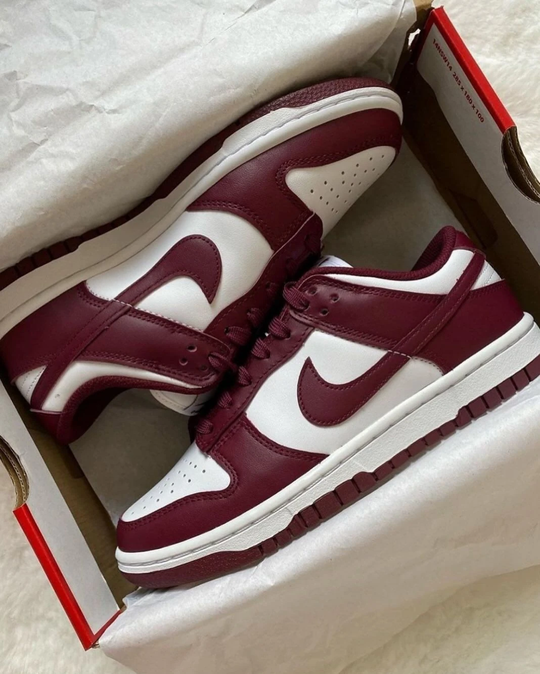 Nike Dunk Bordo-Beyaz 3