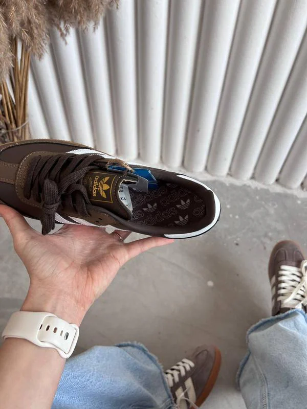 Adidas Samba Kahve-Beyaz (İthal) 4