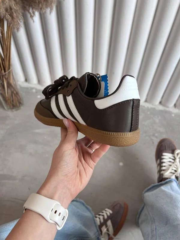 Adidas Samba Kahve-Beyaz (İthal) 3
