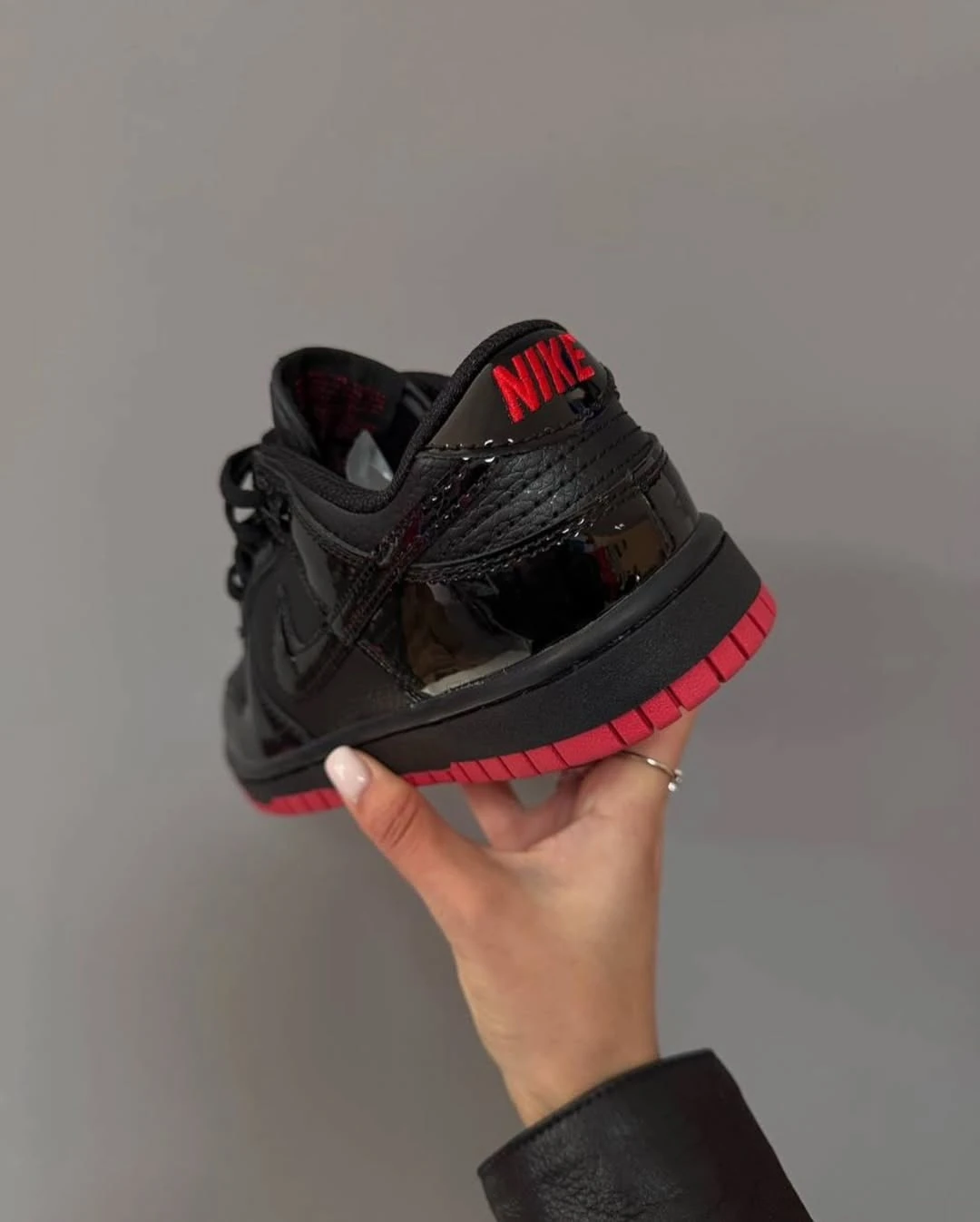 Nike Dunk Low Siyah Rugan 6