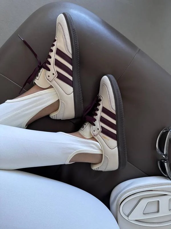 Adidas Samba Bej Bordo 3