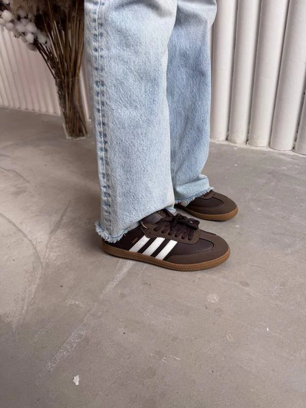 Adidas Samba Kahve-Beyaz (İthal) 5