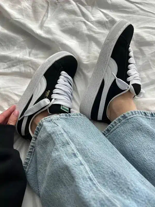 Suede XL Siyah Beyaz