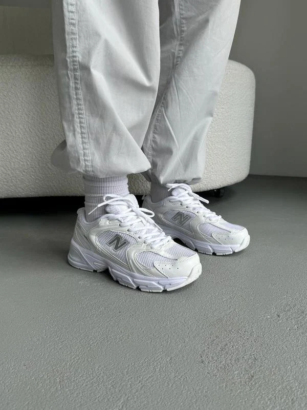 New Balance 530 All White 6
