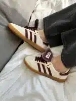 Samba Wales Bonner Beyaz-Bordo - Görsel 4