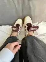 Samba Wales Bonner Beyaz-Bordo - Görsel 5